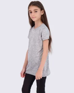 4 Pack: Girls Short Sleeve Dry-Fit Crew Neck Active T-Shirt