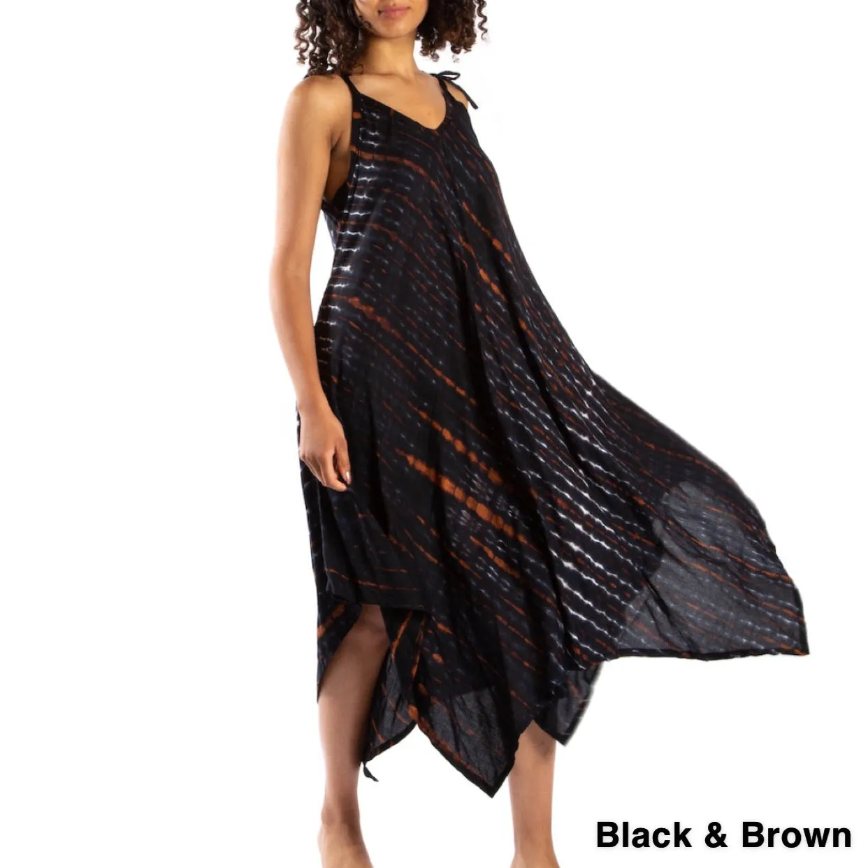 Adjustable One Size Shibori Dresses