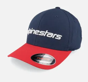 ALPINESTARS Linear Navy/Red Flexfit -