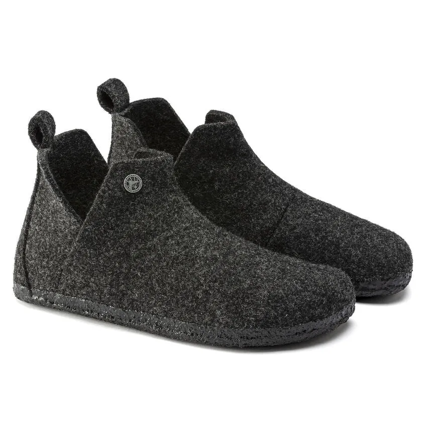 Andermatt Shearling Slipper Bootie in Anthracite CLOSEOUTS