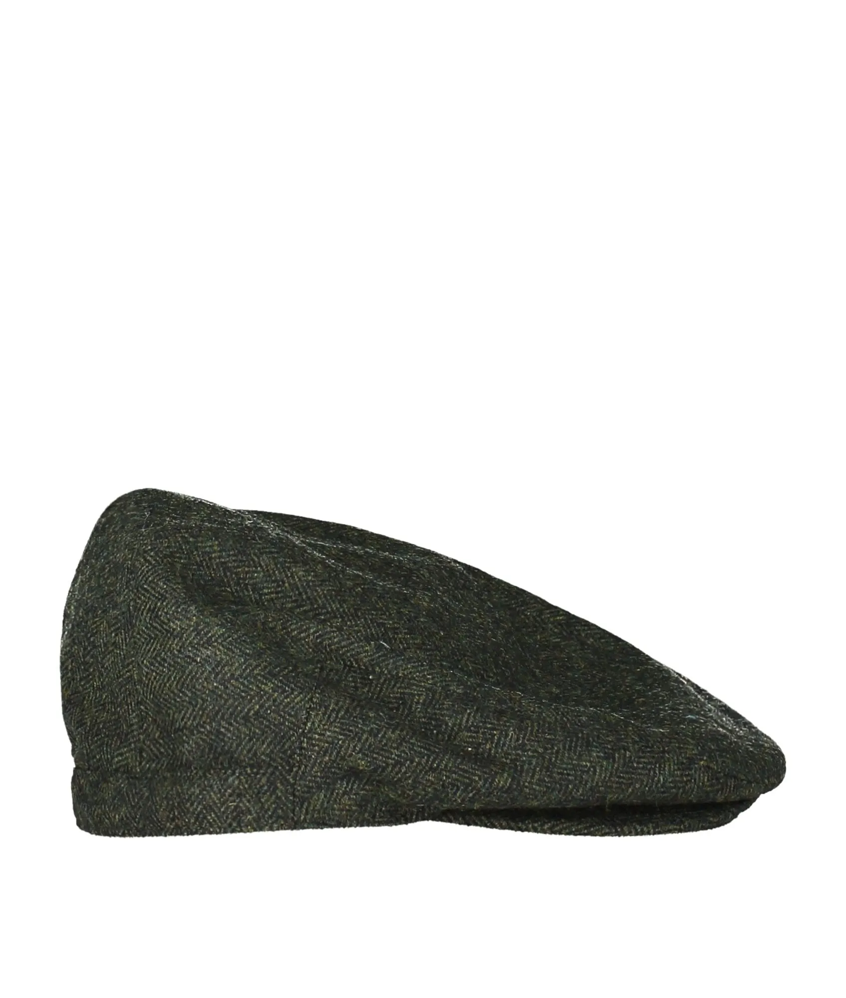 Barlow Herringbone Flat Cap - Green