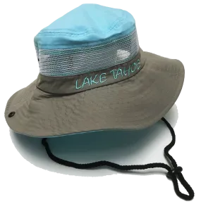 Beach Hat Souvenir Adult Ladies Mesh Canvas Bucket Hat, Lake Tahoe, Assorted