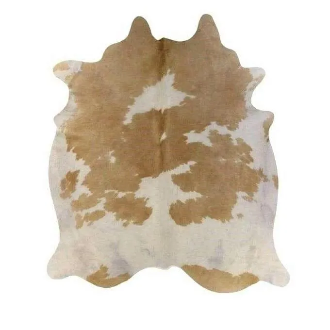 Beige and White Cowhide Rug - Special