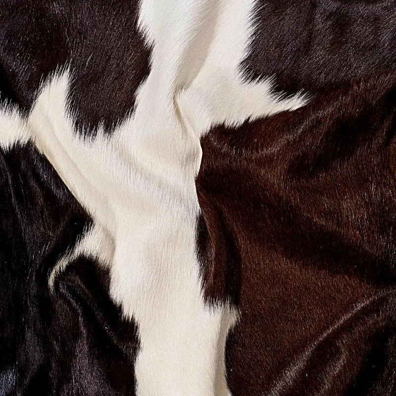 Black Brown White Regular Cowhide Rug