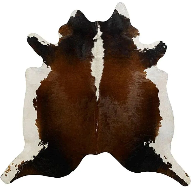 Black Brown White Regular Cowhide Rug