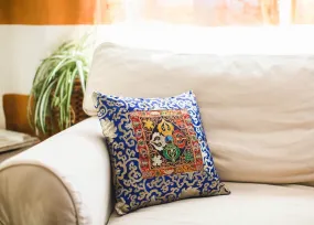 Blue Dorje hand Embroidered Pillow