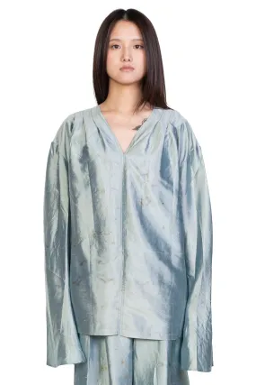 Blue Silk Dyed Shirt