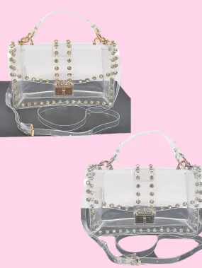 Clear Studded Bag