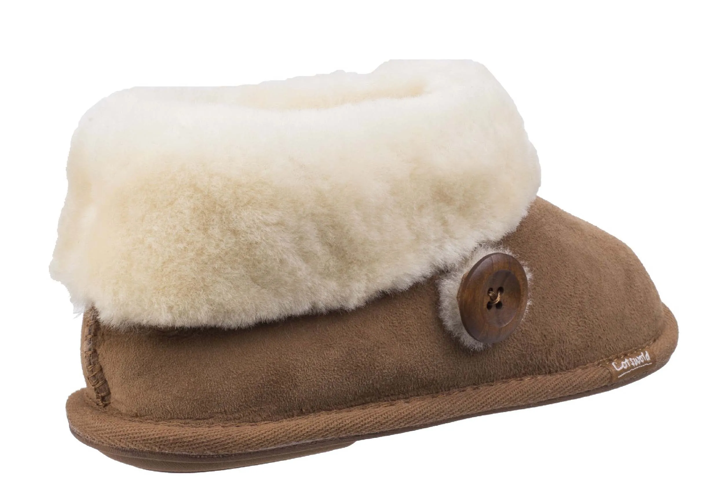 Cotswold Wotton Womens Sheepskin Slipper Bootie