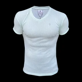 Father Sons Classic Mint / Silver V Neck Ribbed Crew - FSH1131