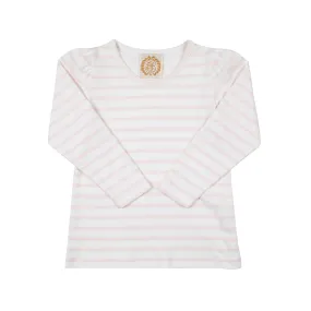 Long Sleeve Penny's Play Shirt & Onesie - Palm Beach Pink Stripe