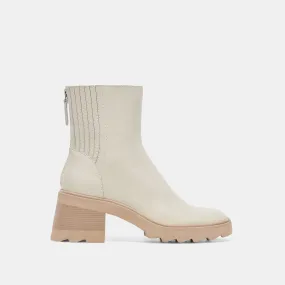 MARTEY H2O WIDE BOOTS IVORY LEATHER