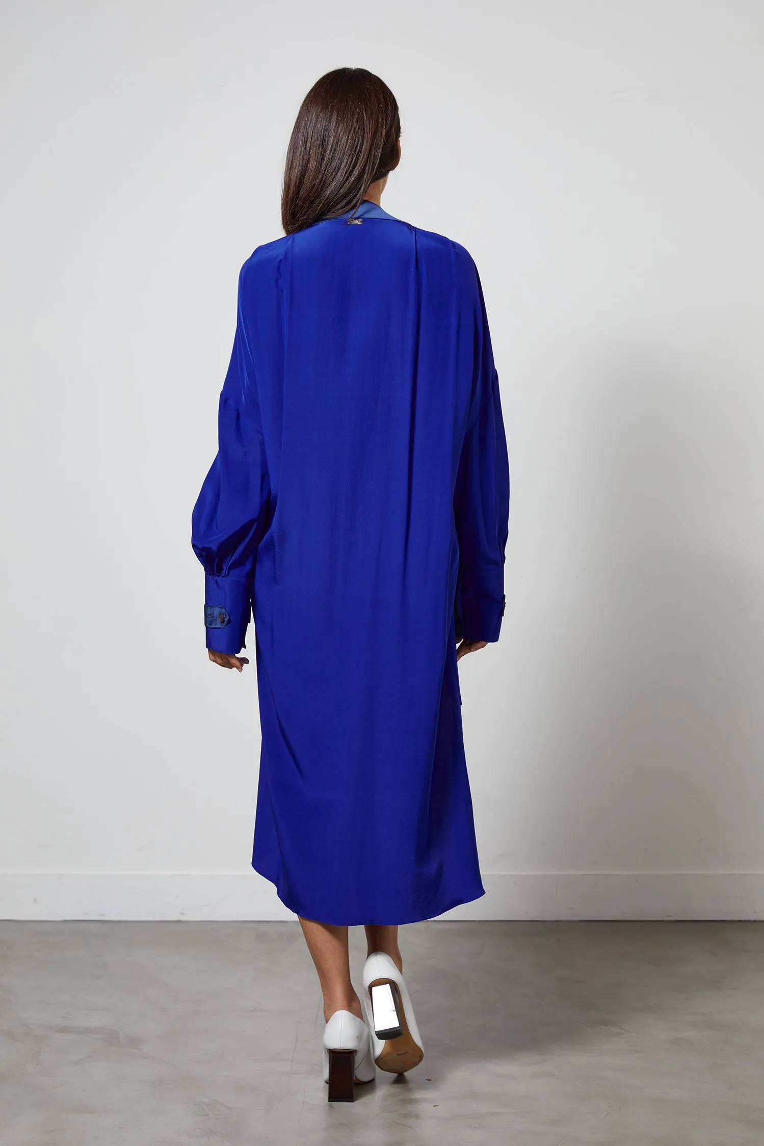 TOUCAN blue - silk airy bathrobe