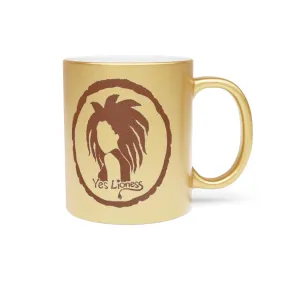 Yes Lioness Logo Metallic Mug (Gold)